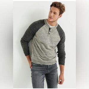 Lucky Brand Color block Henley Jersey